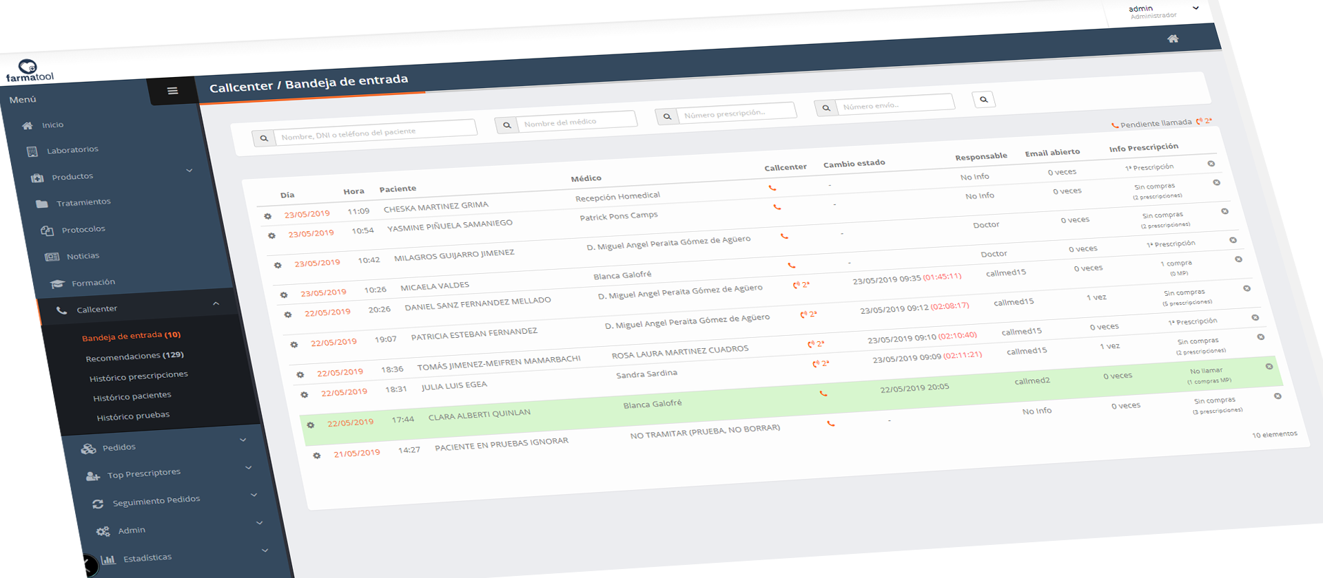 Call Center Farmatool