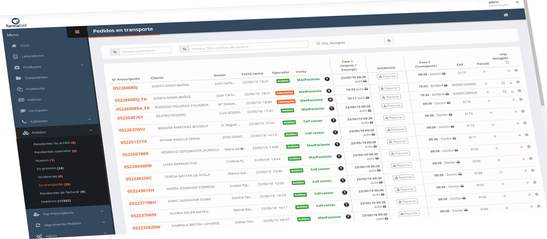 Seguimiento de Ventas Farmatool